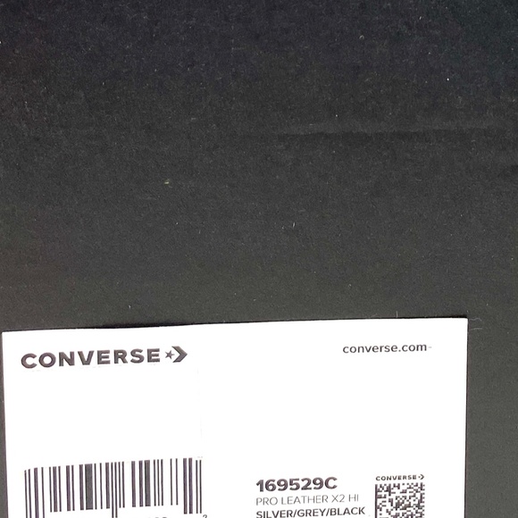 Converse Metallic Vis Pro Leather X2 High Top Grey Silver Men’s Sneakers 169529C - Picture 8 of 8